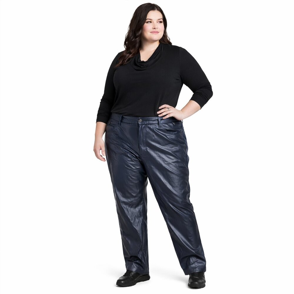 Abercrombie and Fitch Criss-Cross Waistband Black 90's Straight Pants Size 36